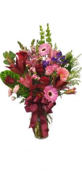 February in burgundy 