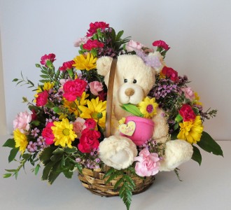 Feel Better Bear Bouquet Get Well Flowers