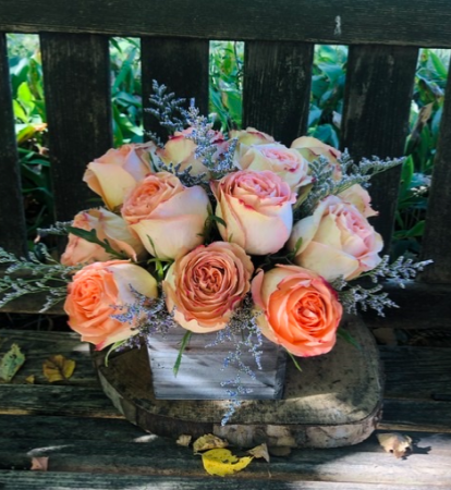 Feelin’ Young Rustic Rose Arrangement