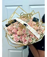 pretty pink rose bouquet