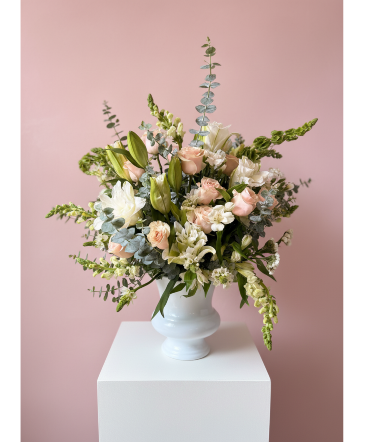 Feminine Serinity Floral Arrangement in Hamilton, TX | Copper Garden Floral & Gifts