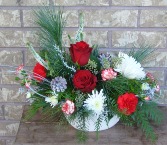 HAPPY HOLIDAYS Seasonal Arrangement