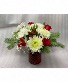 Festive Flurries Vase arrangement.