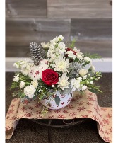 Festive Frost  Ornamemt Arrangement 