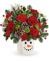 Festive Frosty Bouquet Christmas Arrangement