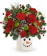 Festive Frosty Bouquet Fresh Arrangement