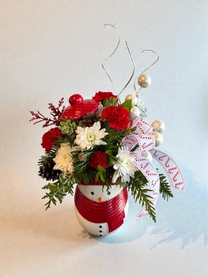 Festive Frosty Christmas Flowers