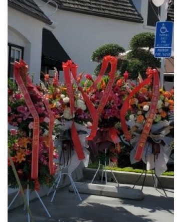 Festive Grand Opening (2-Layer) Congratulations / Grand Opening in Rowland Heights, CA | Charming Flowers and Gifts