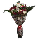 "Festive Greetings" Mixed Flower Wrap