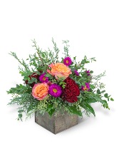 Festive Hearth Flower Arrangement