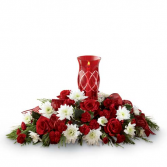 Festive Holiday Centerpiece Floral Arrangement