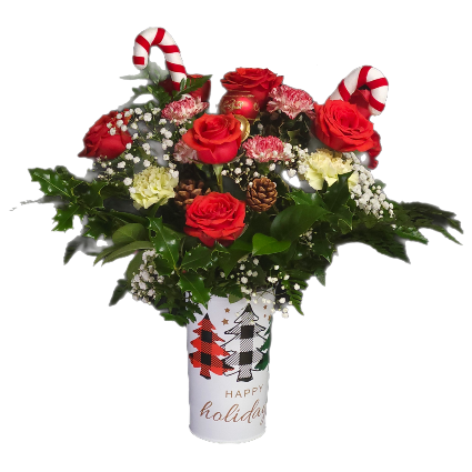 Festive Joy Mixed Flower Arrangement