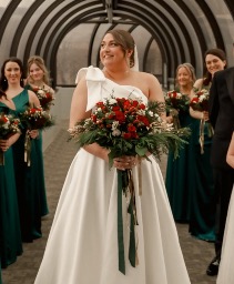 Festive Pines Bridal Bouquet 