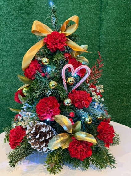 Festive Red Pine Christams