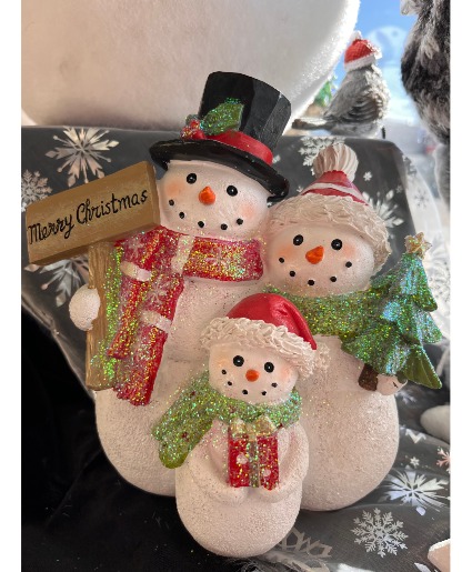 Festive Snowman Family Gift Item