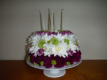 FG floral cake Birthday flowers