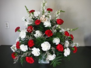 FG Sweet Angel Sympathy arrangement in Barnesville, OH | THE FLOWER GARDENS FG Sweet Angel Sympathy arrangement in Barnesville, OH | THE FLOWER GARDENS