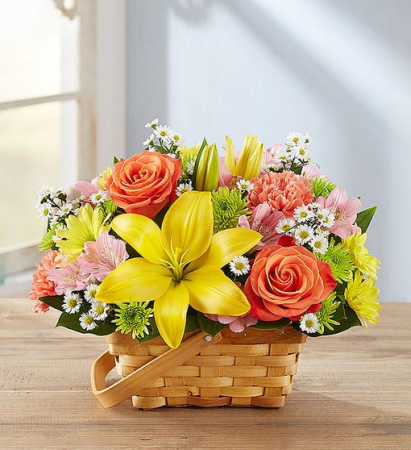 Summer Fields of Europe Basket Arrangement