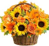 FIELDS OF EUROPE FOWERS BASKET