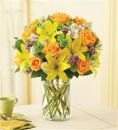 Fields of Europe in Cylinder Vase All Around