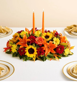 Fields of Europe center piece thanksgiving