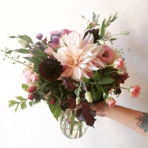 Fields of Flowers Mason Jar Arrangement