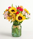 Fields Of Gold Mason Jar Bouquet