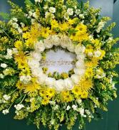 Fields of Gold Funeral Wreath
