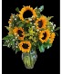 Fields of Sunflowers Sunflower Vase