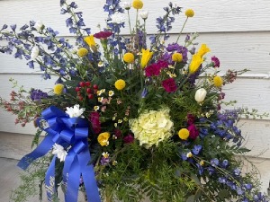 Fields of Wildflowers Casket Spray 