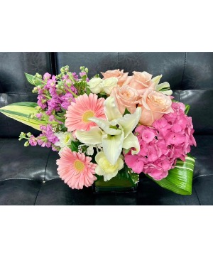 Fierce Grace Glass cube arrangement 