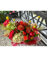 Fiery Autumn Floral Arrangement