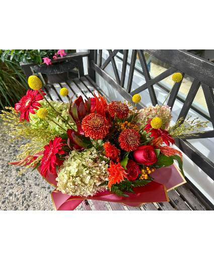 Fiery Autumn Floral Arrangement