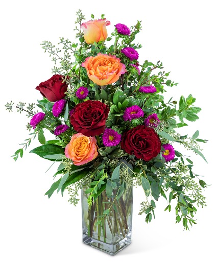 Fiery Flamenco Flower Arrangement