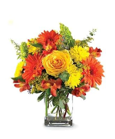 Fiery Fusion Vase Arrangement  Substitutions Maybe Necessary