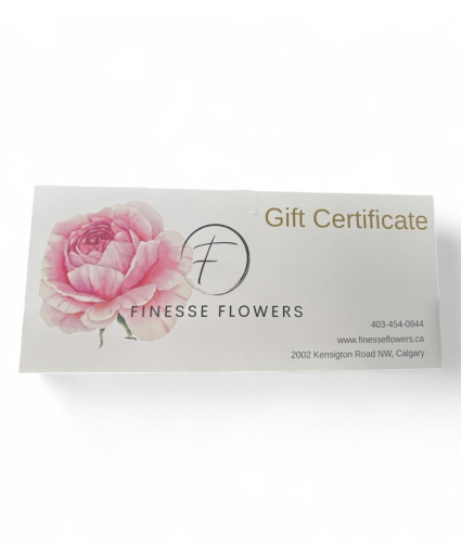 Finesse Flowers Gift Certificate Gift Certificate