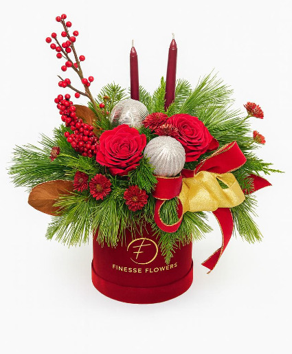 Finesse Noël Velvet Box Velvet Box Arrangement