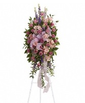 Finest Farewell Spray            T248-2A Funeral Standing Spray