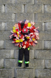 Firefighter Door Wreath Personalized wreaths