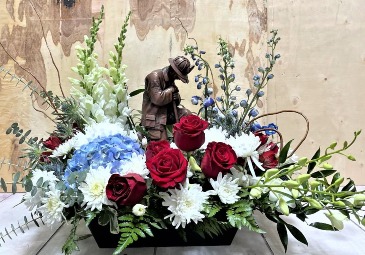 Salute To A Fireman in Fort Worth, TX | DAVIS FLORAL DESIGNS Salute To A Fireman in Fort Worth, TX | DAVIS FLORAL DESIGNS