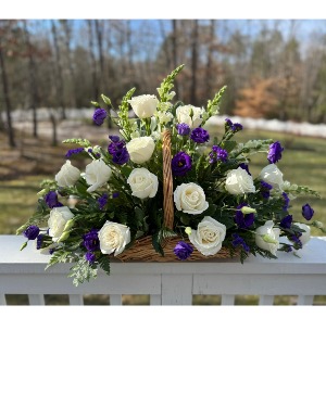 Fireside Basket Flower Arrangement