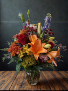 Fireside Bouquet Vase Arrangement