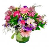 Spring Mix -low Vase arrangement