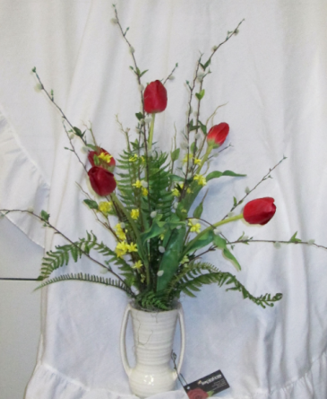 First Sign of Spring Vase Permanent Arrangement by Inspirations Floral Studio