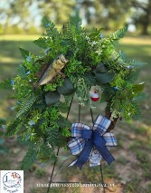 Fish Themed Grapevine Wreath 