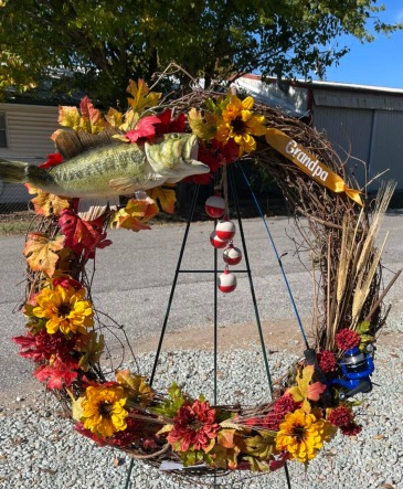 Fisherman's Wreath Silk in Tishomingo, OK | Willow & Company Flower Shop