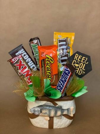 Fishin' In The Dark Candy Bouquet in Moses Lake, WA | FLORAL OCCASIONS Fishin' In The Dark Candy Bouquet in Moses Lake, WA | FLORAL OCCASIONS