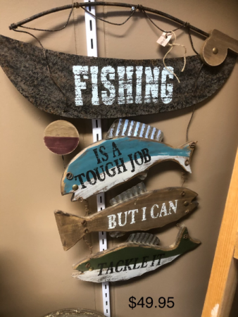 fishing wall hanging 