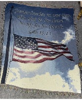 Flag Throw Afghan Blanket