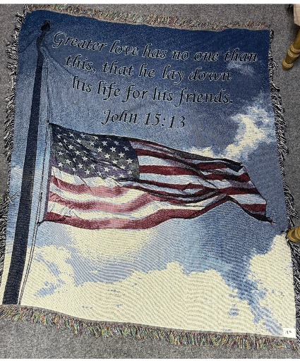 Flag Throw Afghan Blanket